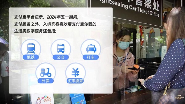 “五一”入境游火热 入境宾客绑外卡用支付宝消费同比涨7倍(图3) “五一”入境游火热 入境宾客绑外卡用支付宝消费同比涨7倍(图3)